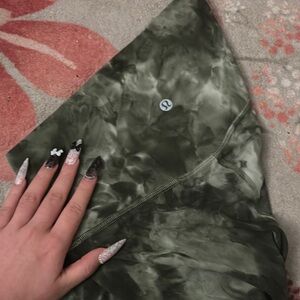 Lululemon align Green Tie-Dye Leggings size 6